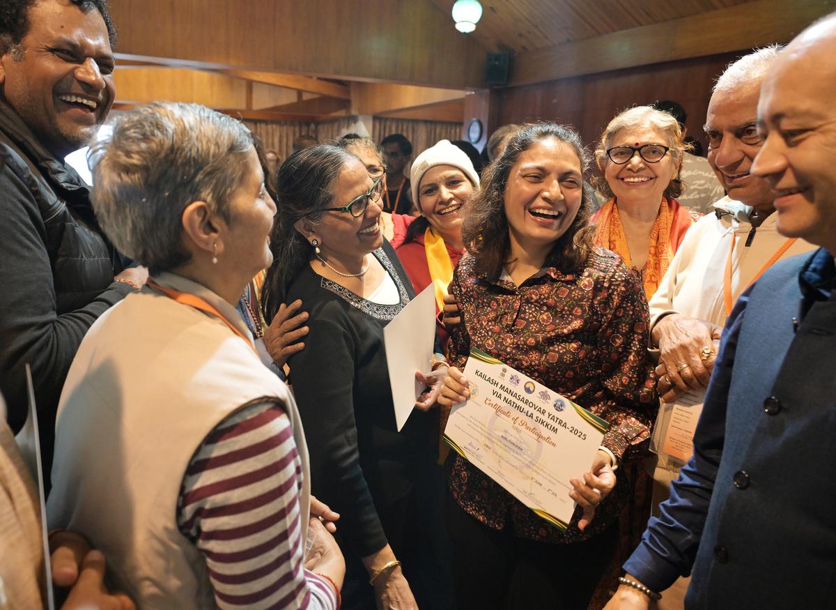 Pilgrims share their experiences after returning from the Kailash Manasarovar Yatra, in Gangtok. Pilgrims share their experiences after returning from the Kailash Manasarovar Yatra, in Gangtok.